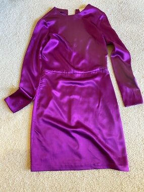Vivid orchid silk dress by Adam Lippes, size 0